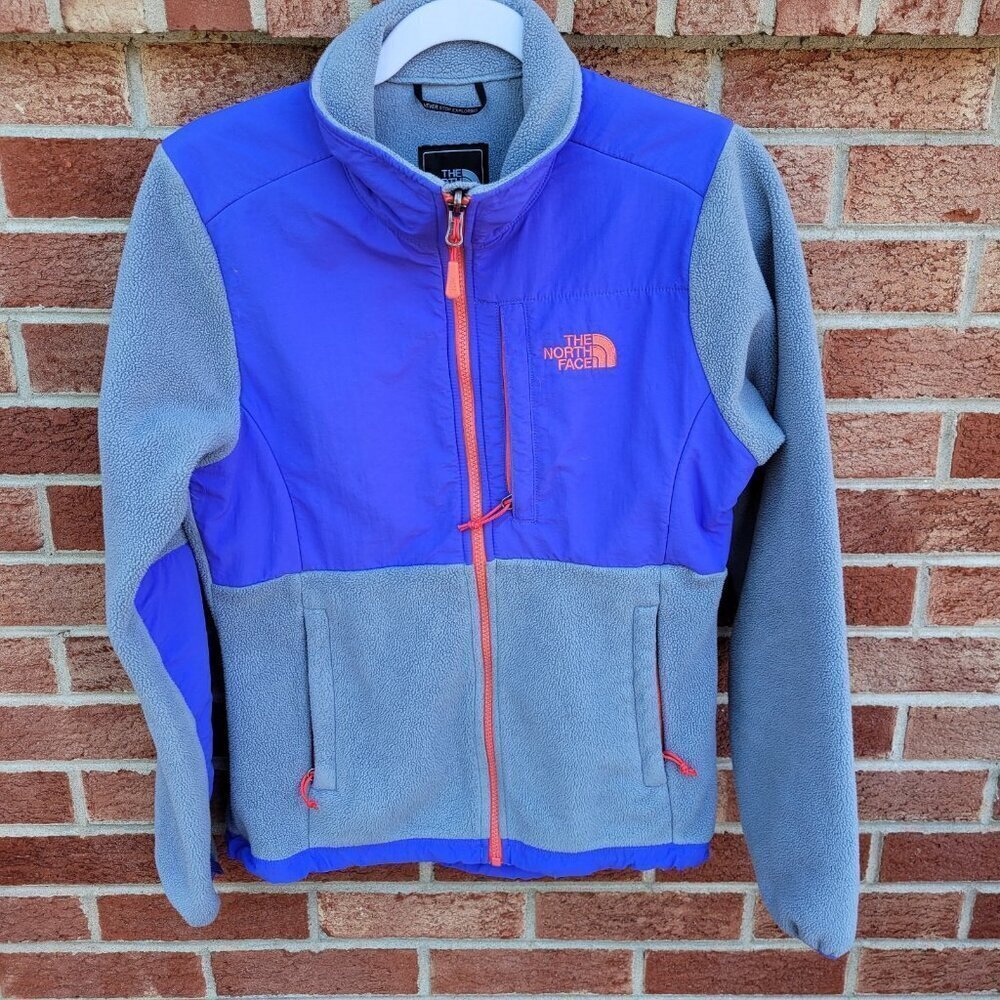 The North Face Jacket Women's Size Small Grey and Purple Full Zip Hiking Outdoor